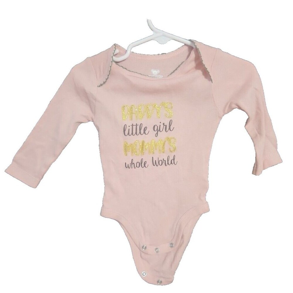 Koala Baby Girls Infant 6-8 M Pink Once Piece Body Suit Brand New NWOT